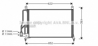 AVA QUALITY COOLING ol5231 -  Конденсатор, кондиционер